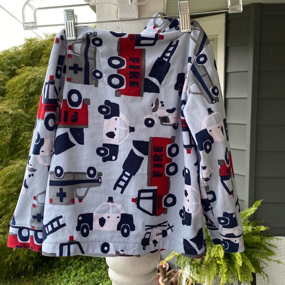 Carter’s Pajama (just the) Top, blue w/ rescue vehicles, 4T. - Picture 5 of 5